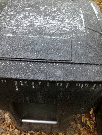 An ice-covered garbage can in Tallahassee, FL. Photo submitted to Facebook by John Baker.