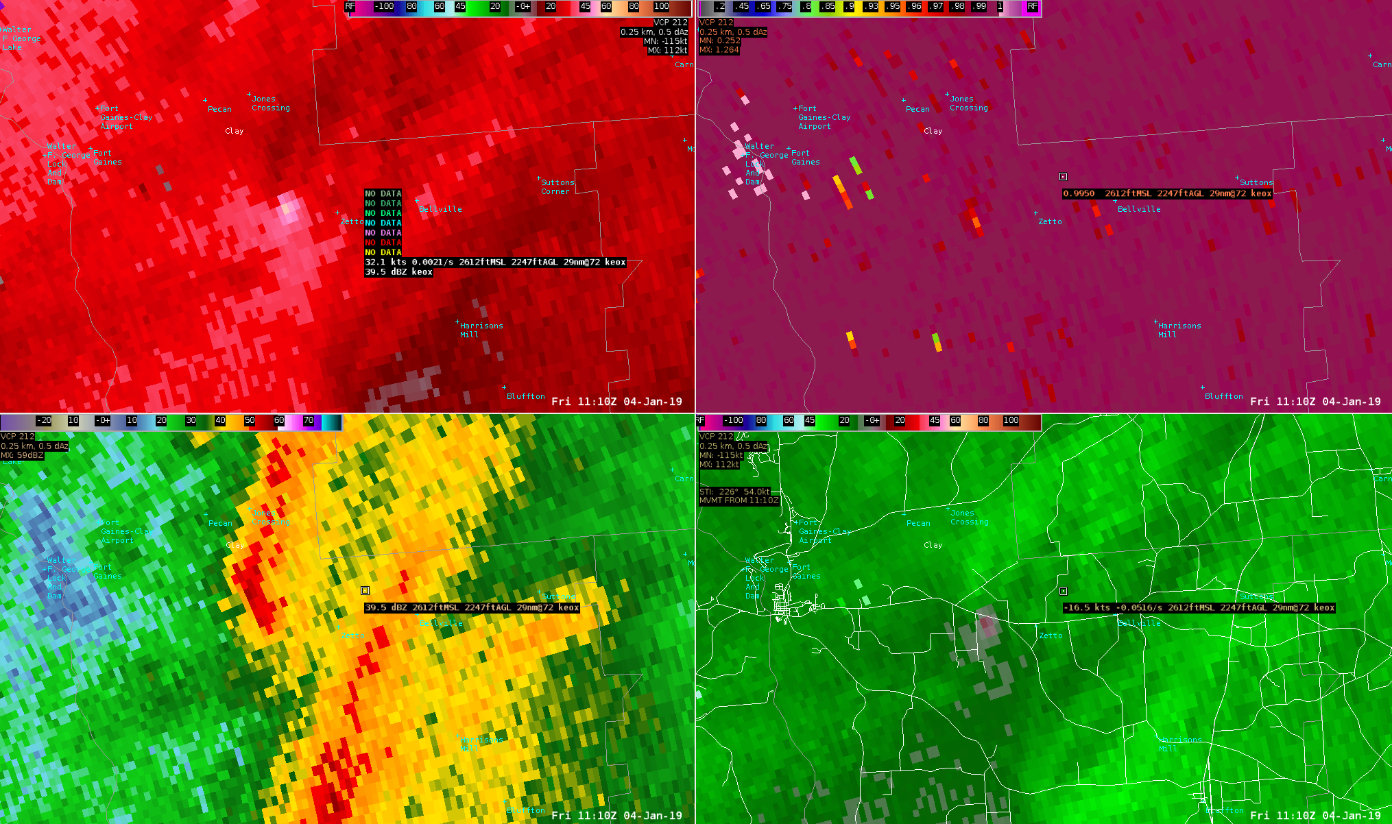 Clay County Tornado Radar Data