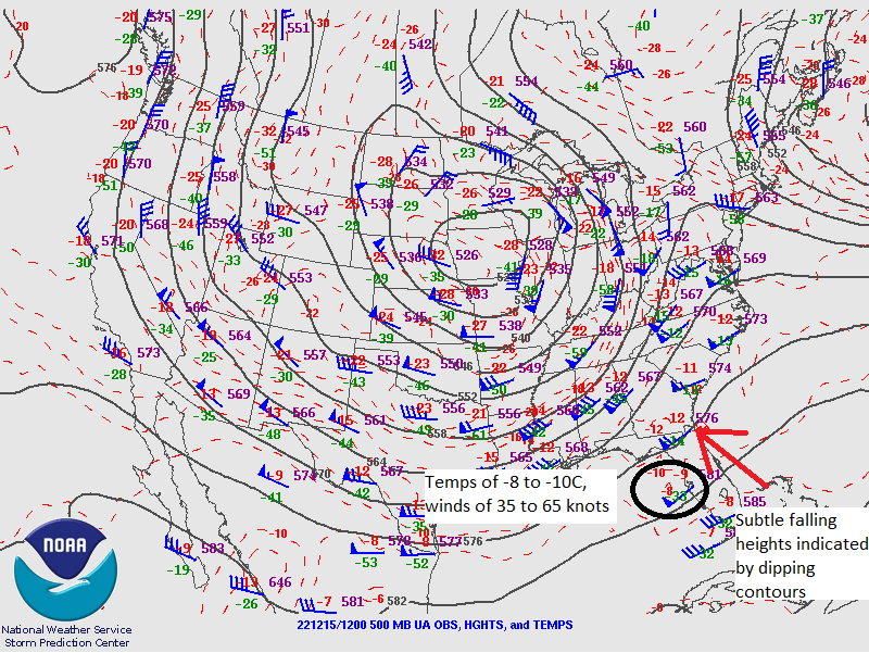 500 mb analysis from 7 AM EST December 15, 2022