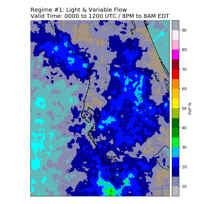 Regime 1: Light and Variable Flow, 12-hour Nighttime graphic