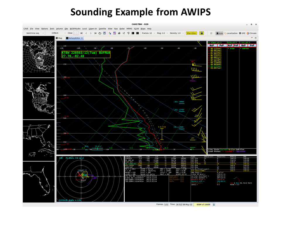 AWIPS Sounding Example Step 1