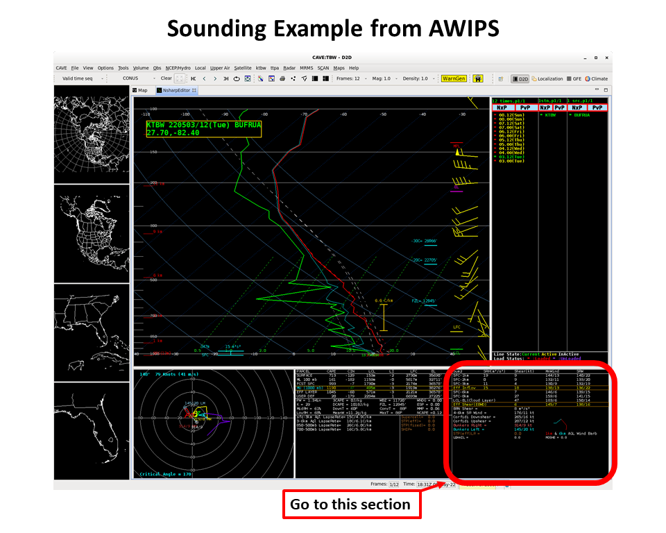 AWIPS Sounding Example Step 2