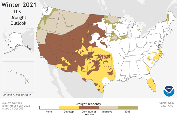 U.S. Seasonal Drought Outlook