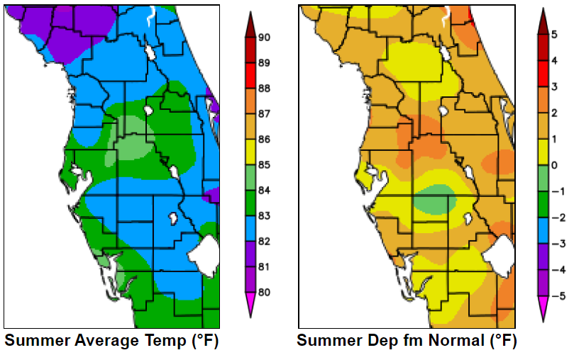 Summer 2019 Temperatures