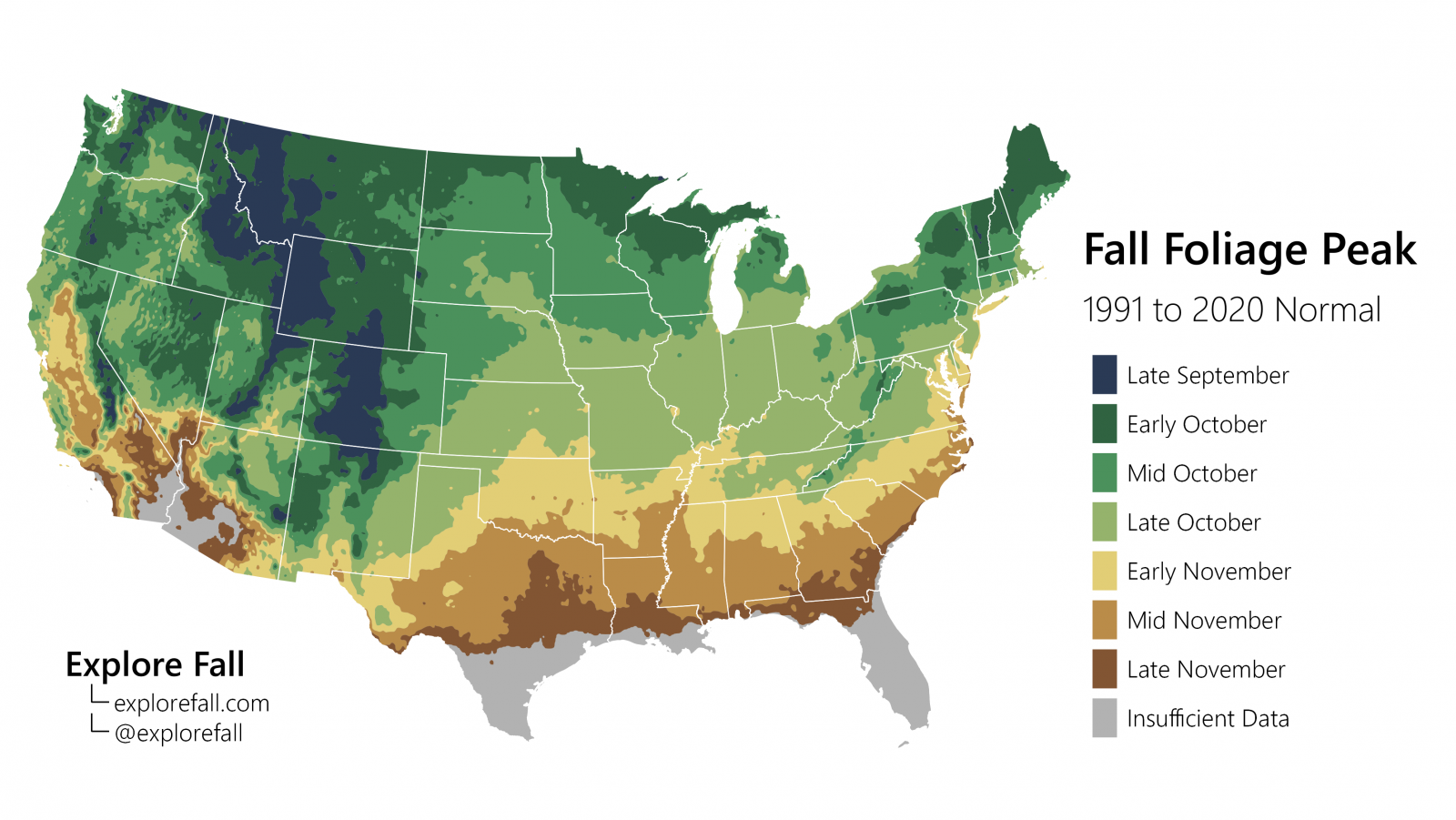 Peak Fall Color Map