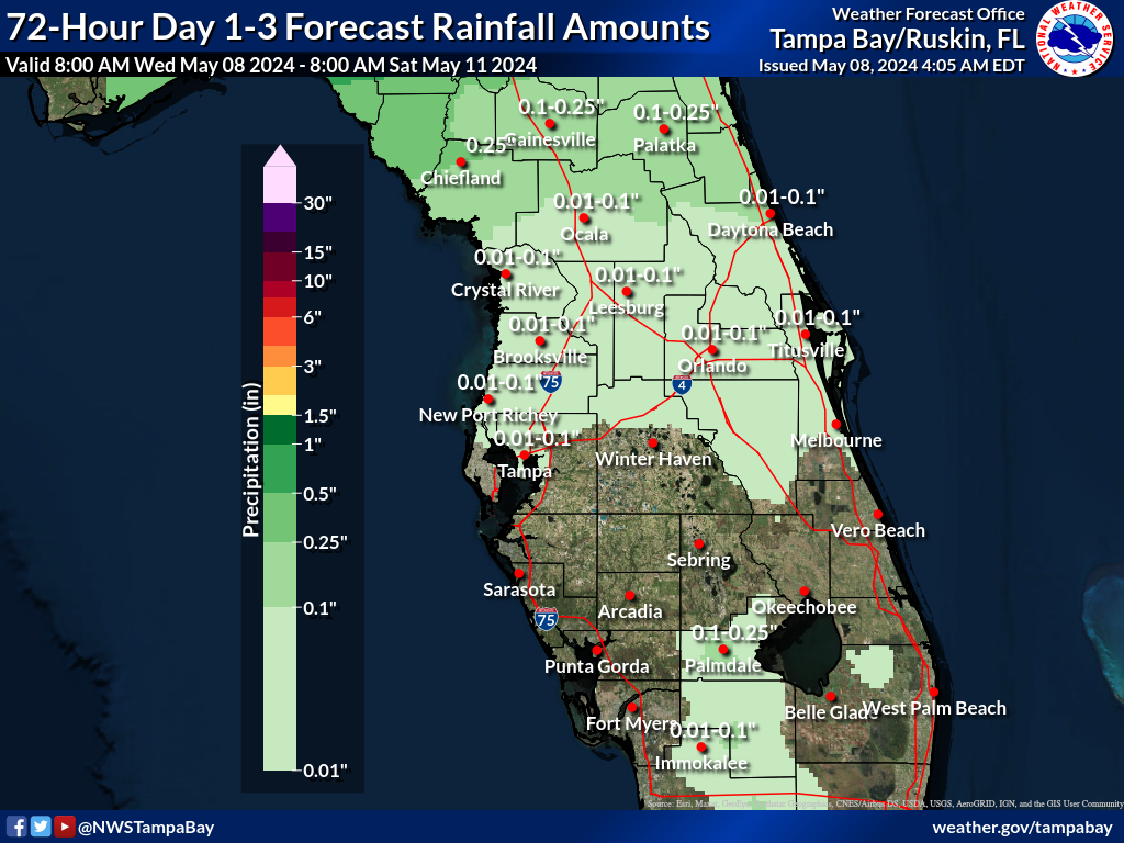 Expected Rainfall for Day 1-3
