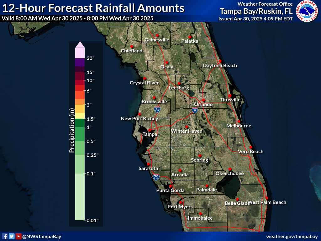 Expected Rainfall for Day 1