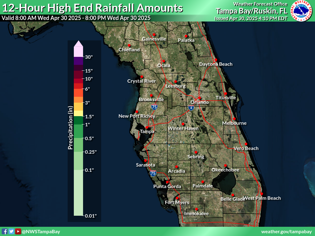 Greatest Possible Rainfall for Day 1