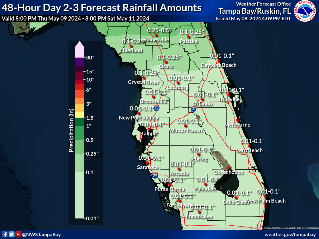 Expected Rainfall for Day 2-3