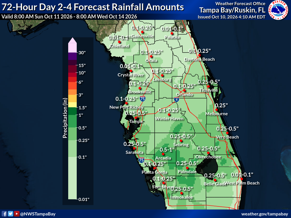 Expected Rainfall for Day 2-3