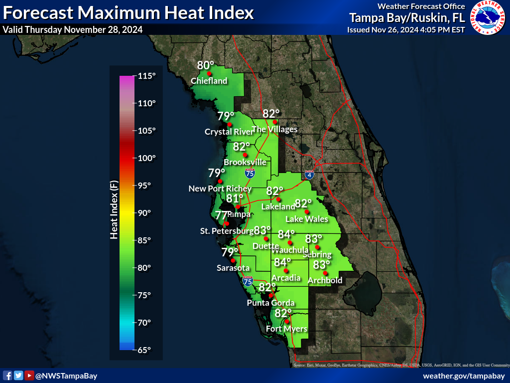 Maximum Heat Index for Day 2