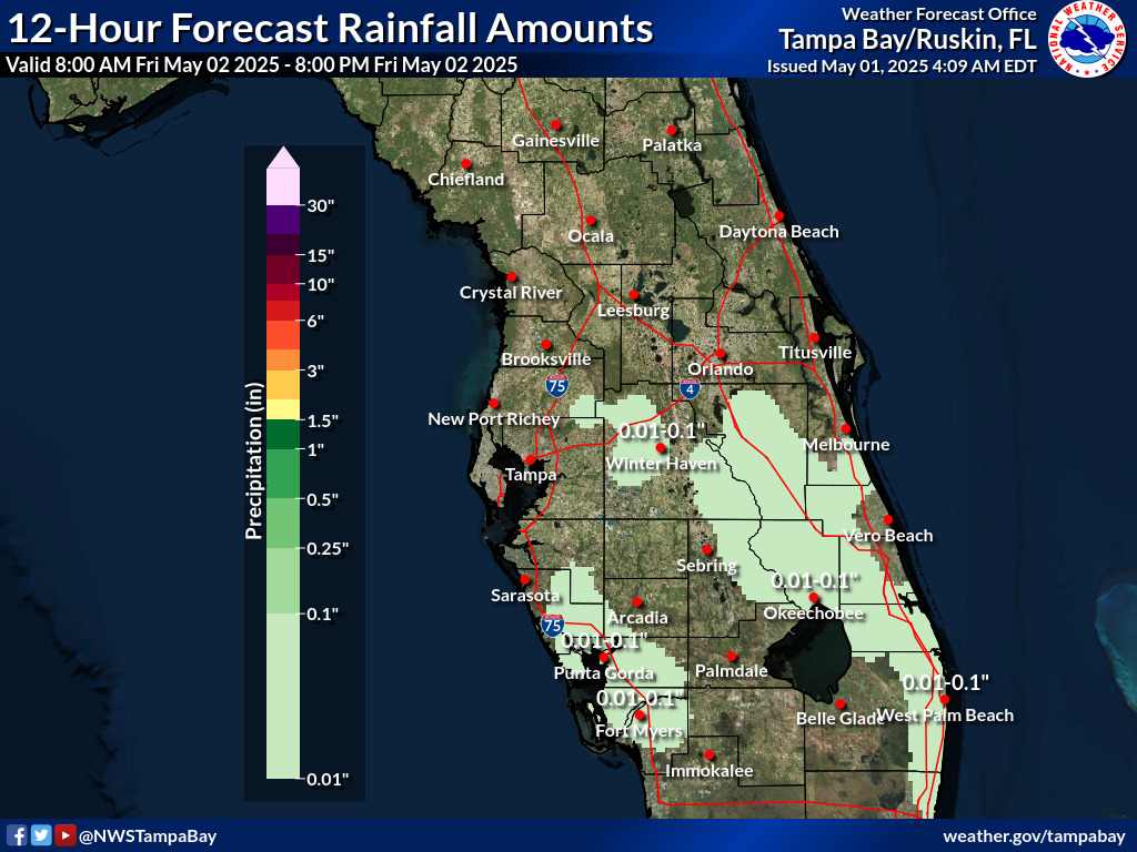 Expected Rainfall for Day 2