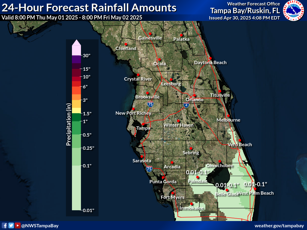 Localized Weather Prediction Center Day 2 Precipitation Forecast