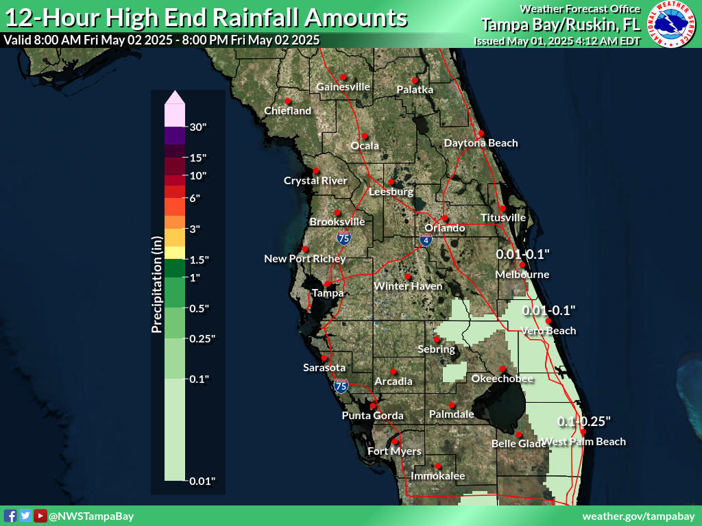 Greatest Possible Rainfall for Day 2