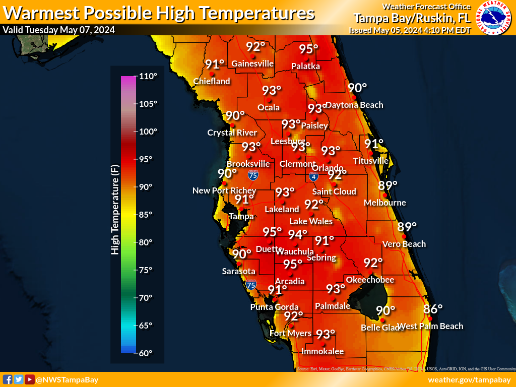 Warmest Possible High Temperature for Day 2