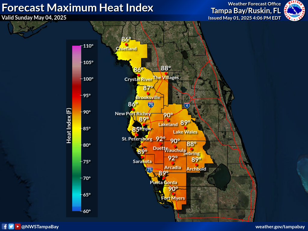 Maximum Heat Index for Day 3
