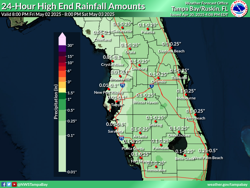 Greatest Possible Rainfall for Day 3