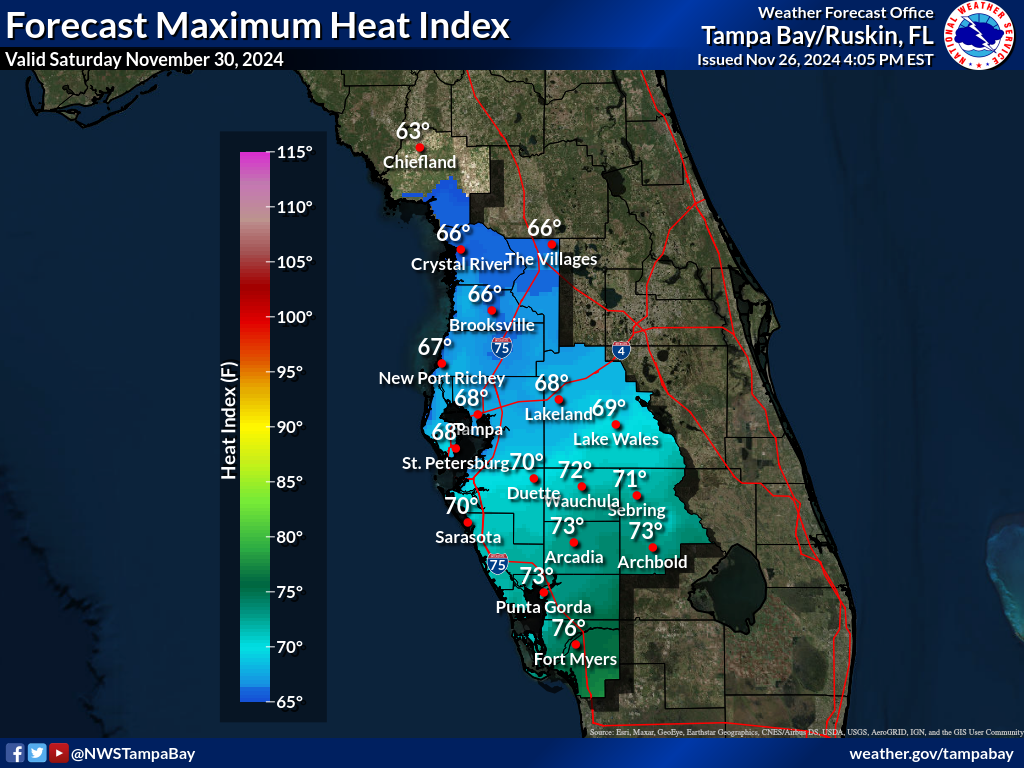 Maximum Heat Index for Day 4