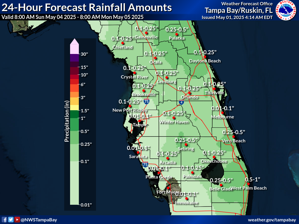 Expected Rainfall for Day 4