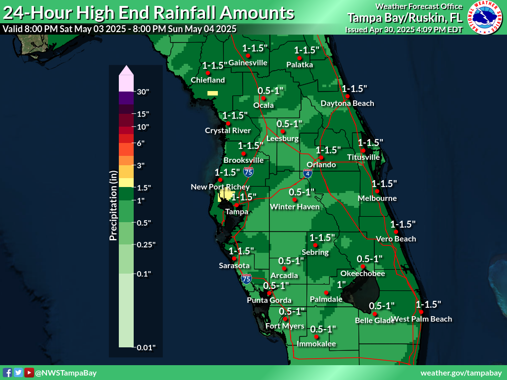 Greatest Possible Rainfall for Day 4