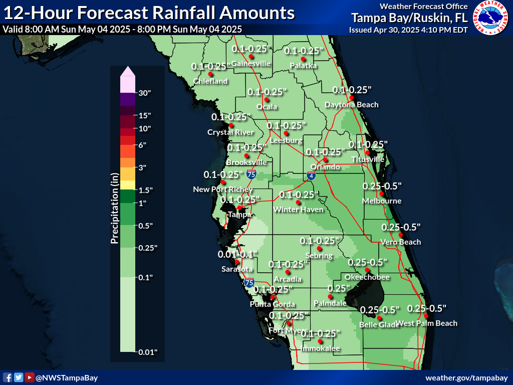 Expected Rainfall for Day 5