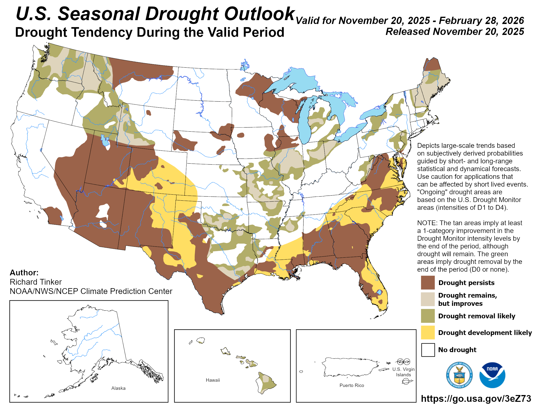 U.S. Seasonal Drought Outlook