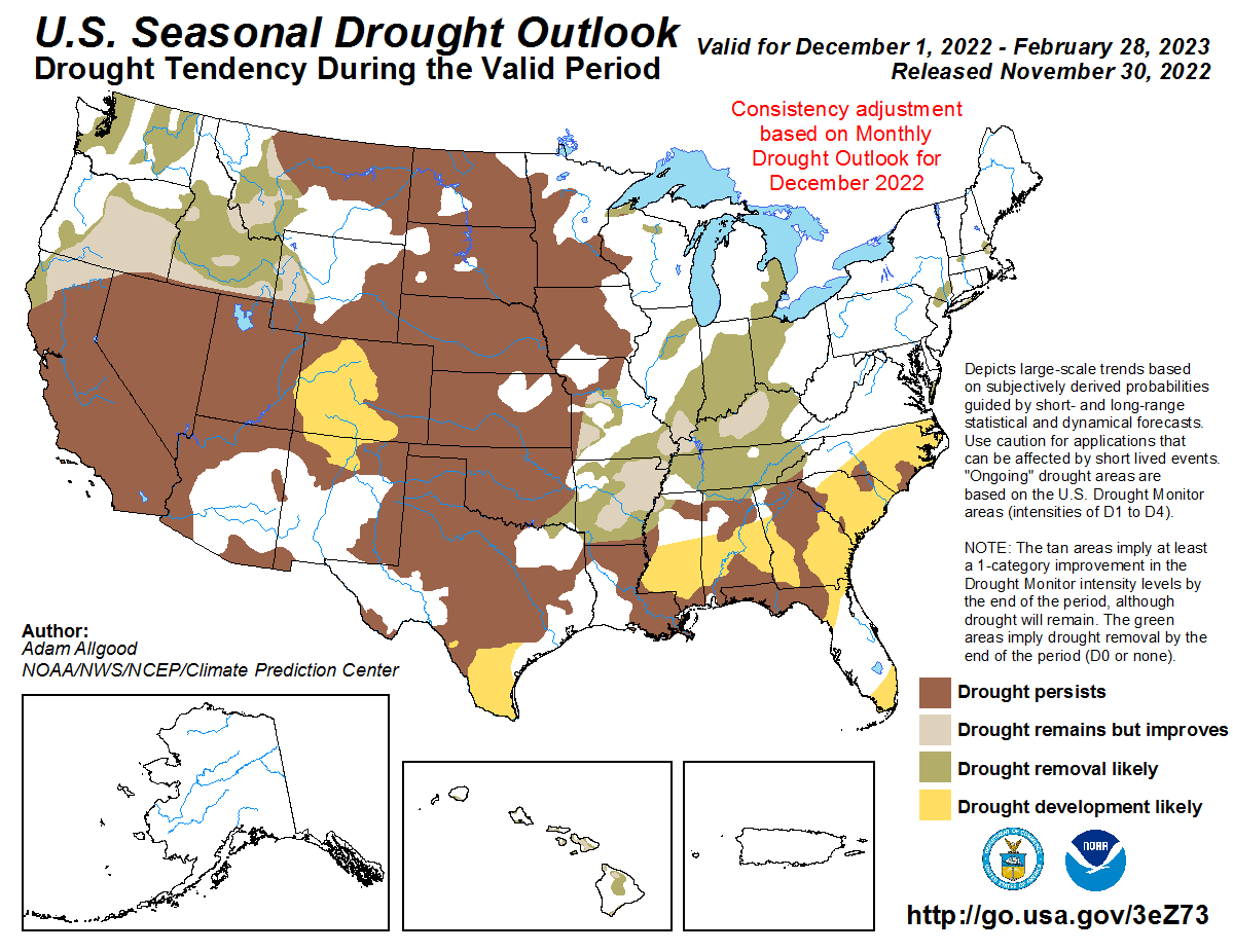 U.S. Seasonal Drought Outlook