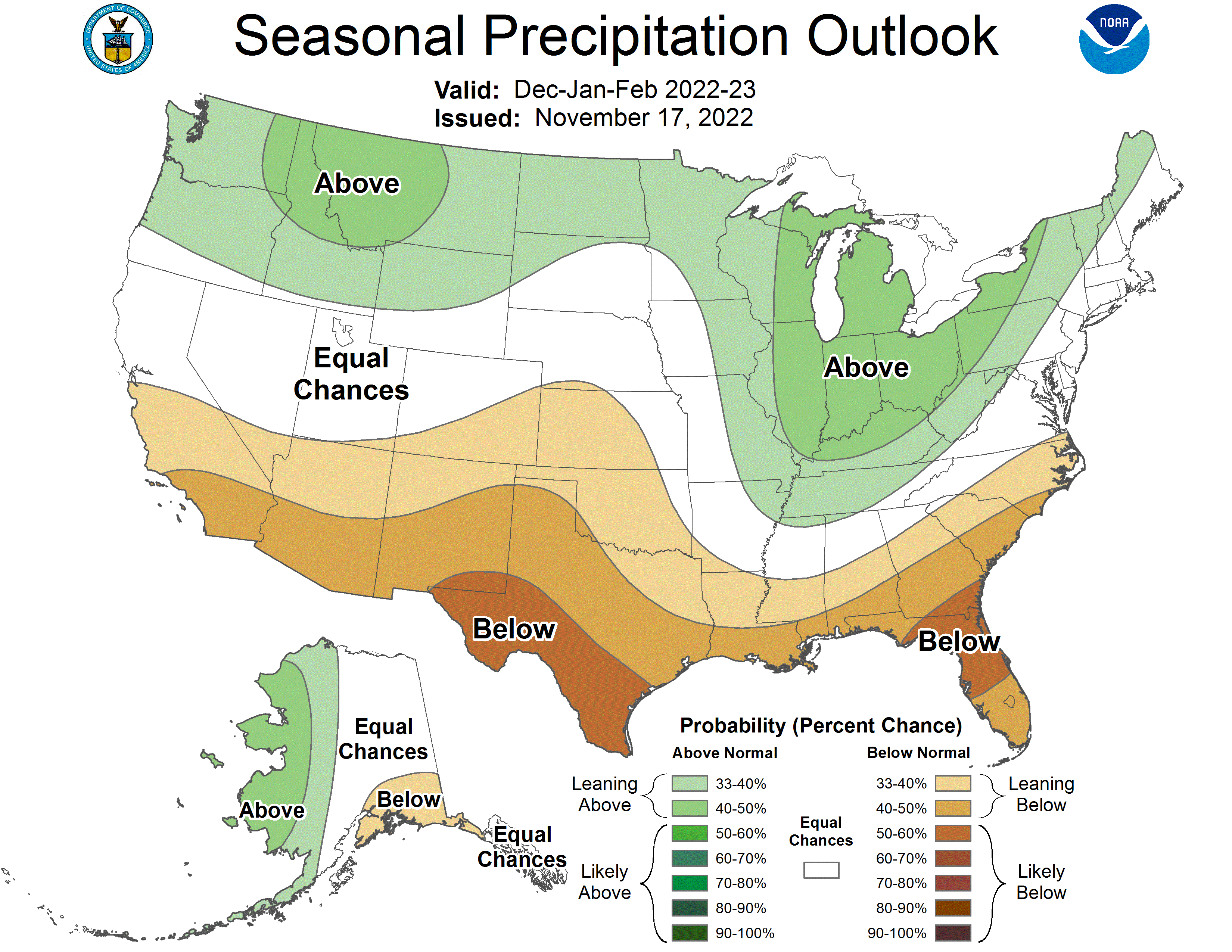 CPC Winter 2022-23 Precipitation Outlook