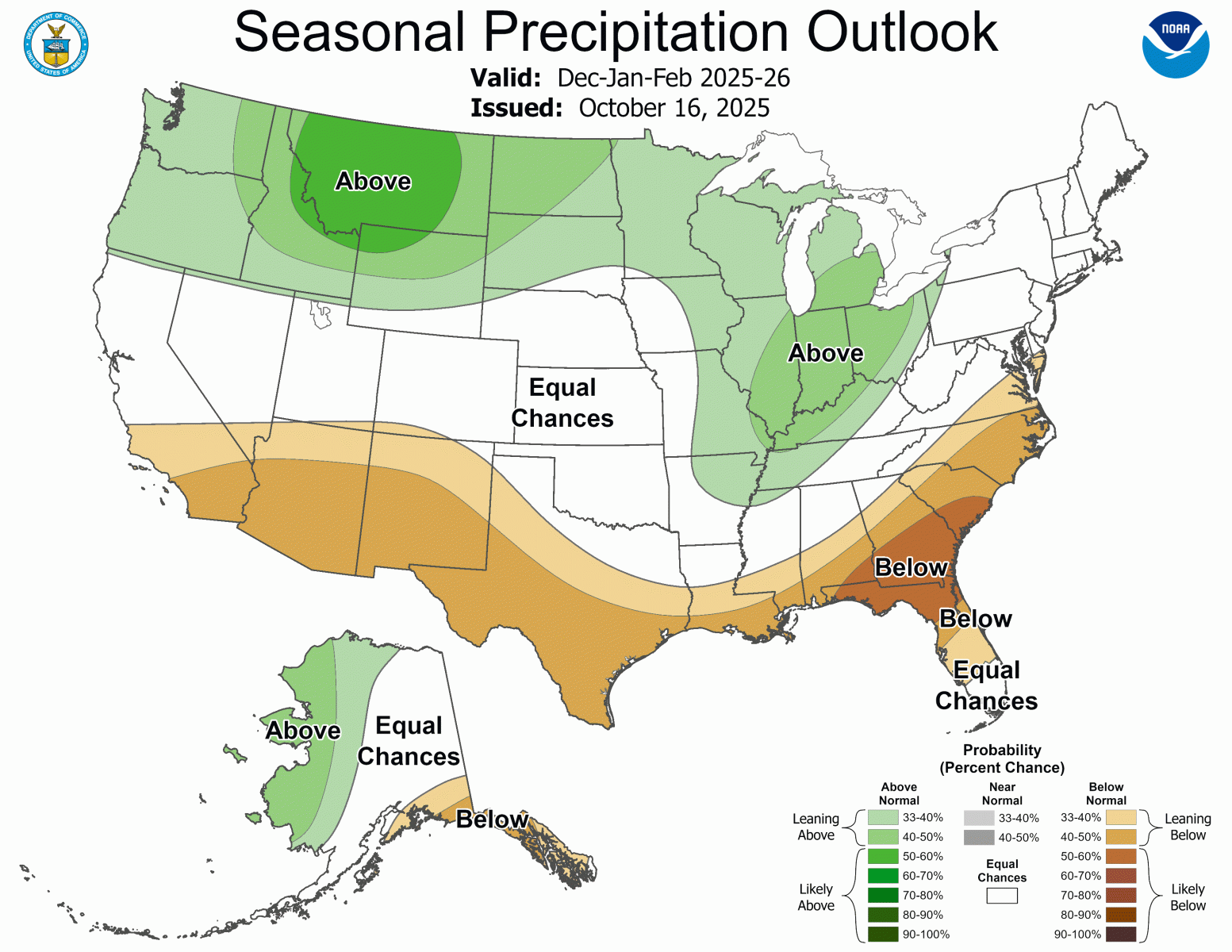 CPC Winter 2025-26 Precipitation Outlook