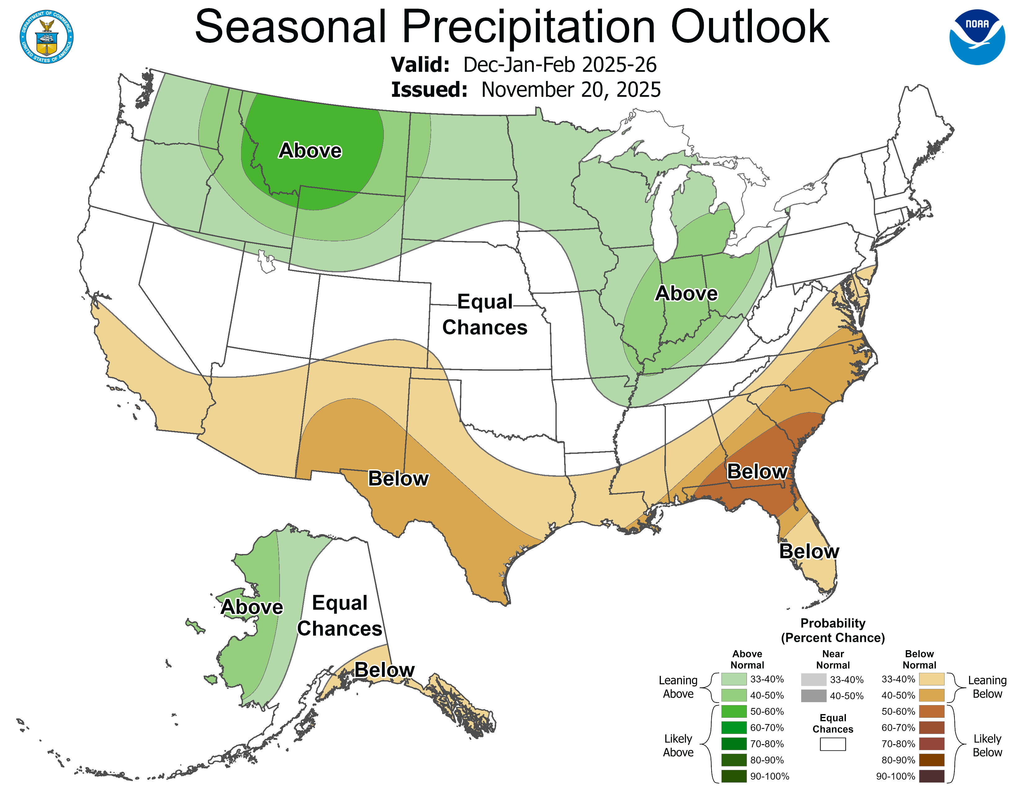 CPC Winter 2025-26 Precipitation Outlook