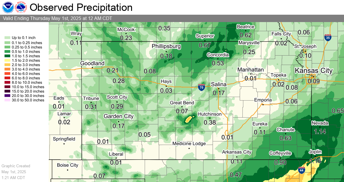 Previous 24 Hours of Precip