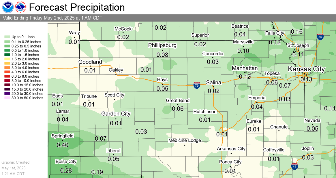 24 Hour QPF