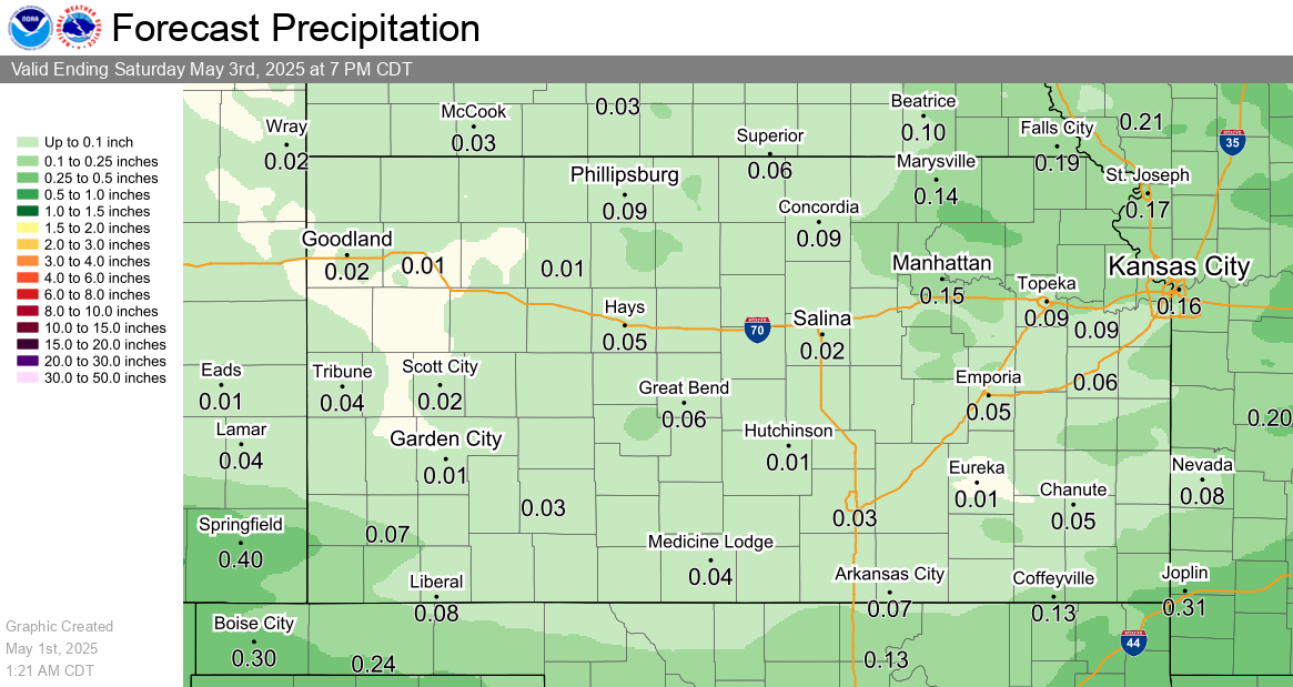 72 Hour QPF