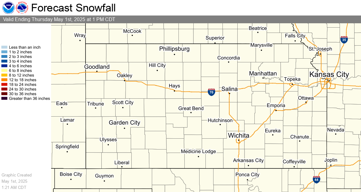12 Hour Snow Accumulation Forecast