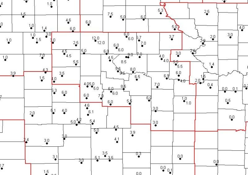 Snow Graphic in Inches