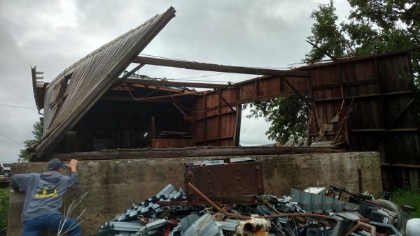 Barn Damage off Barber Road