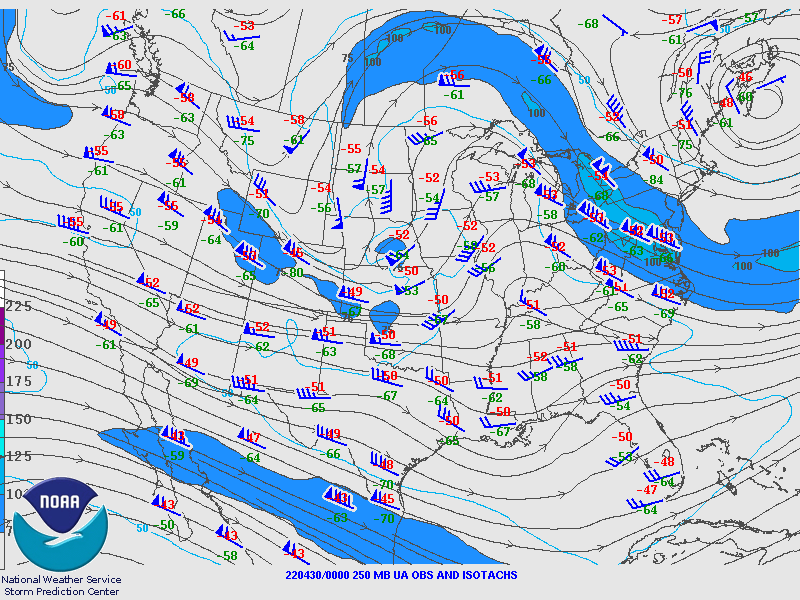 250 mb pattern valid at 7pm.	