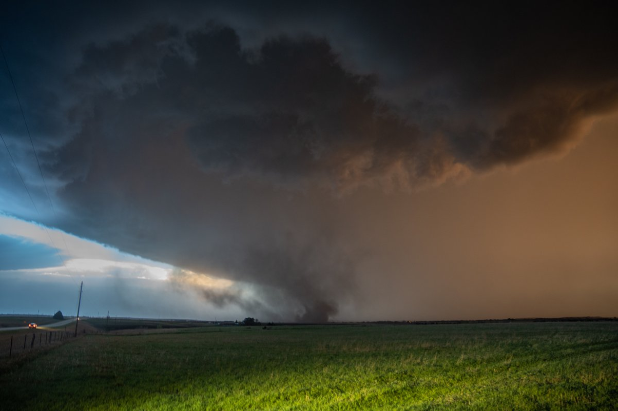 Beginning of the Herington tornado