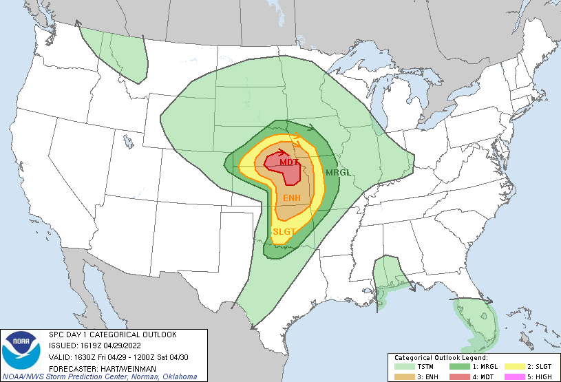 SPC Outlook - Overall Categories