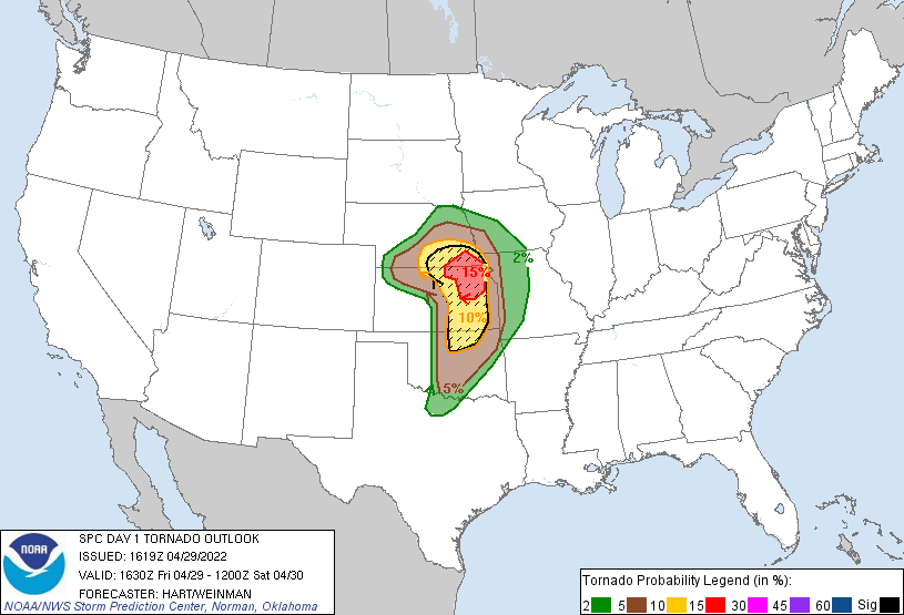 SPC Outlook - Tornado