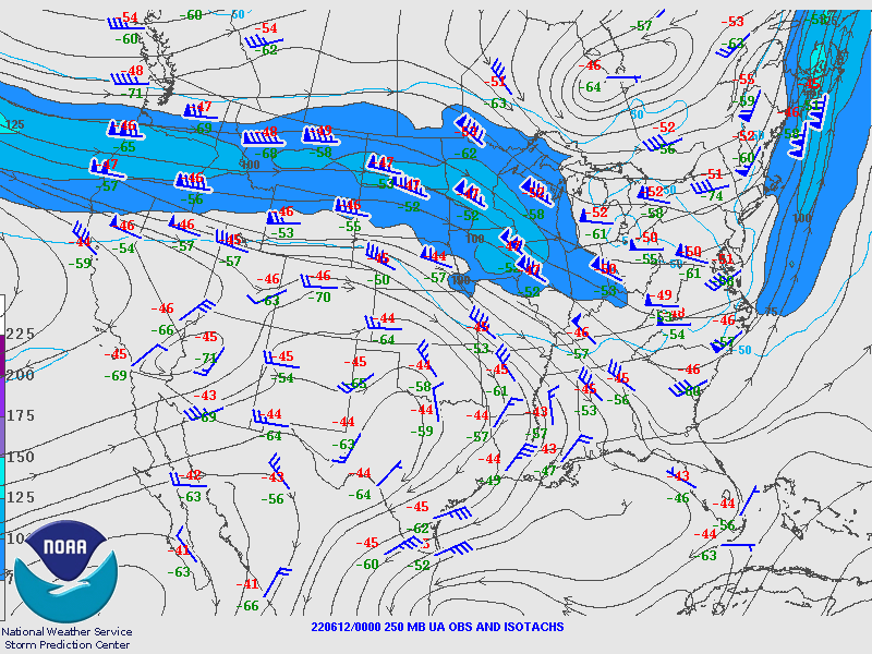 250 mb pattern valid at 7 pm	