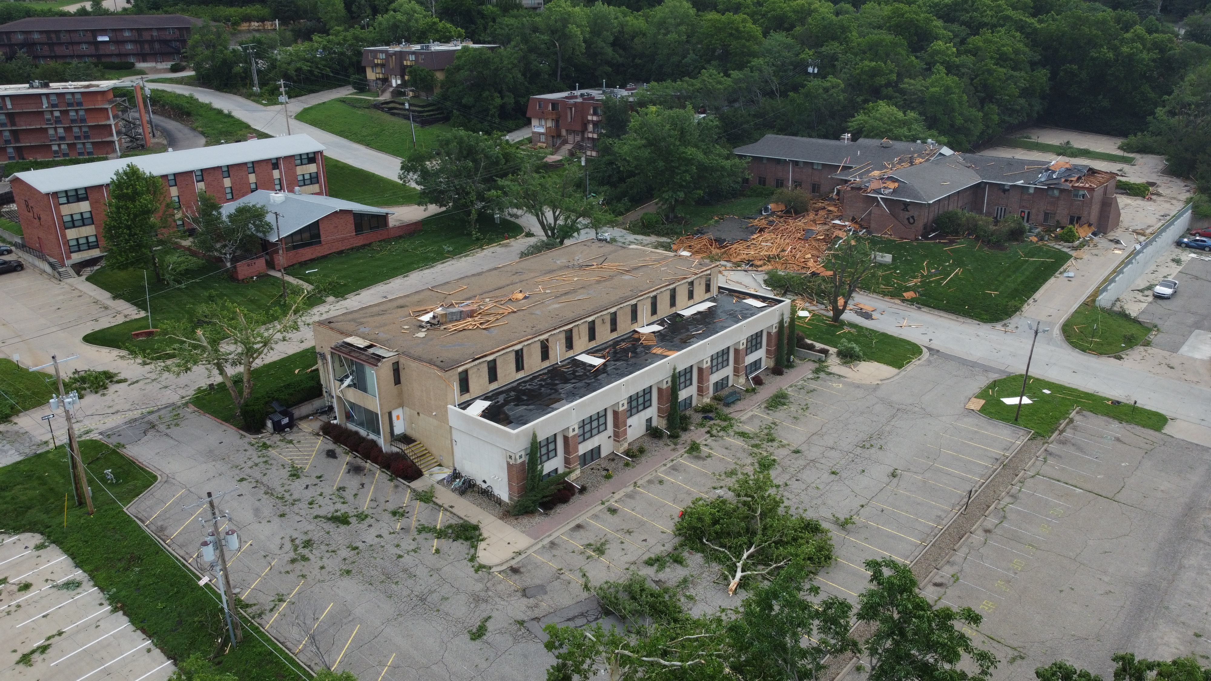 Additional damage in Manhattan.