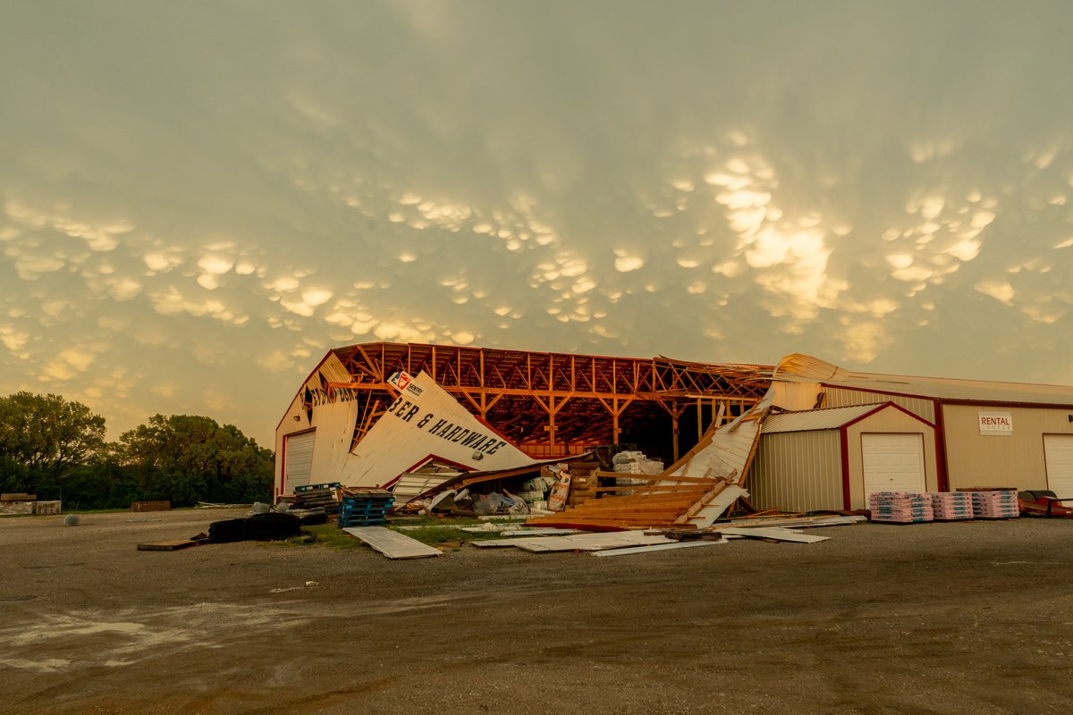 Damage to another warehouse in Marysville.