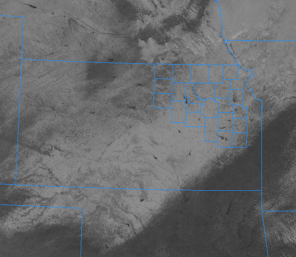 Satellite view of snowcover