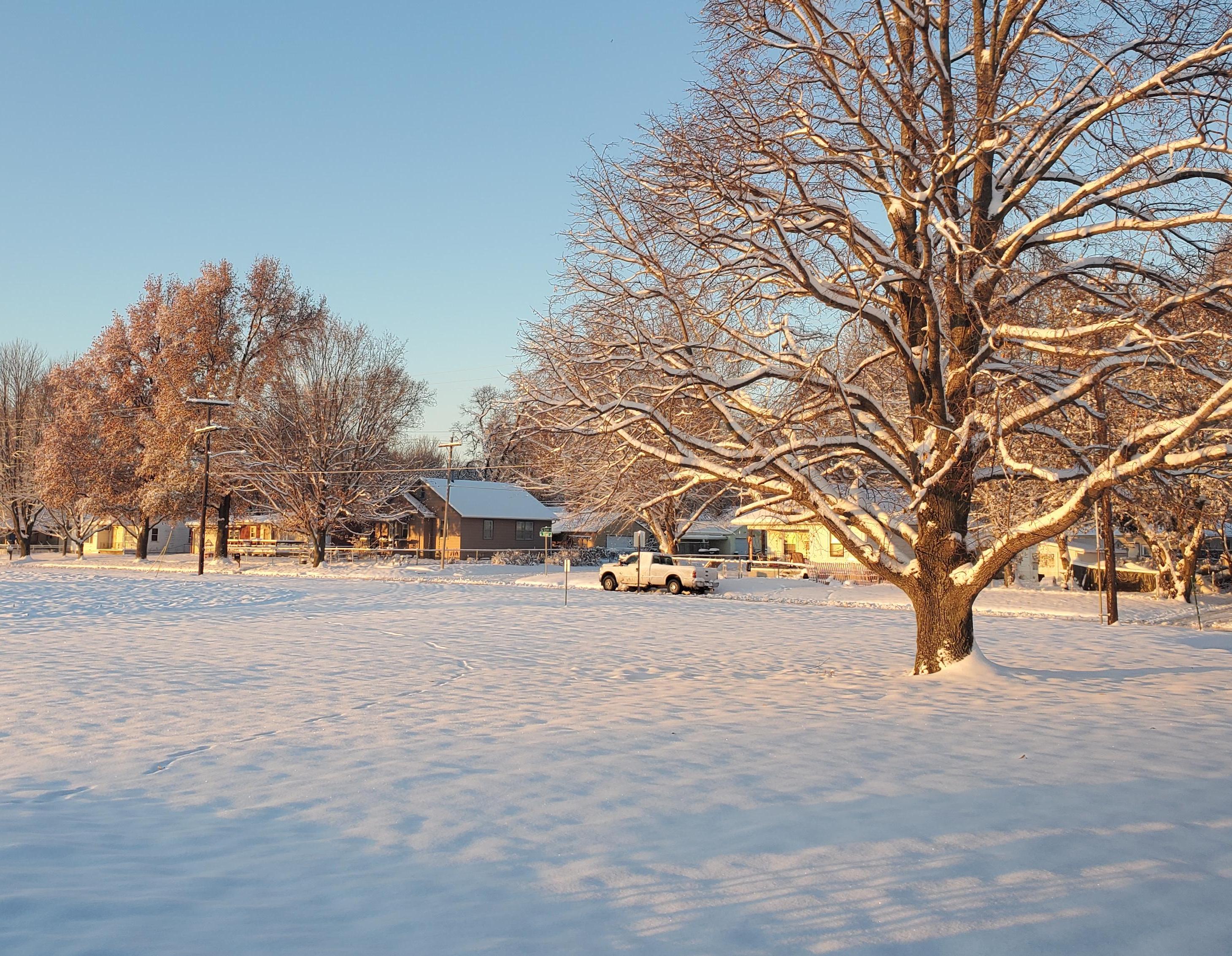 View from our office the following morning.