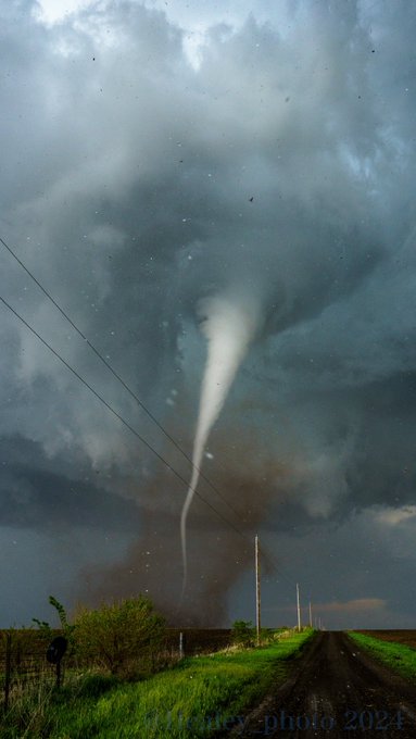 Picture of tornado near Vermillion, Kansas courtesy of Connor Healey