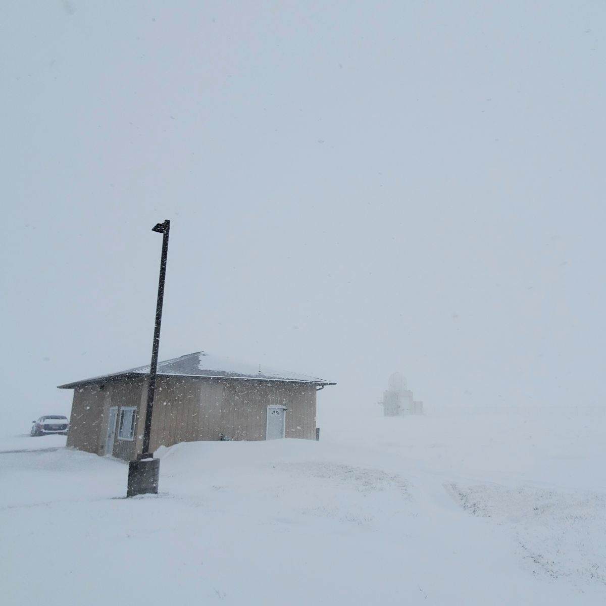 Visibility below a quarter mile around the peak of the blizzard January 5.	