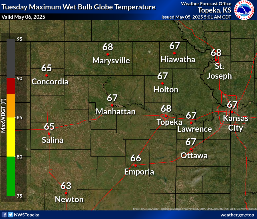 Maximum Wet Bulb Globe Temperature Day 2
