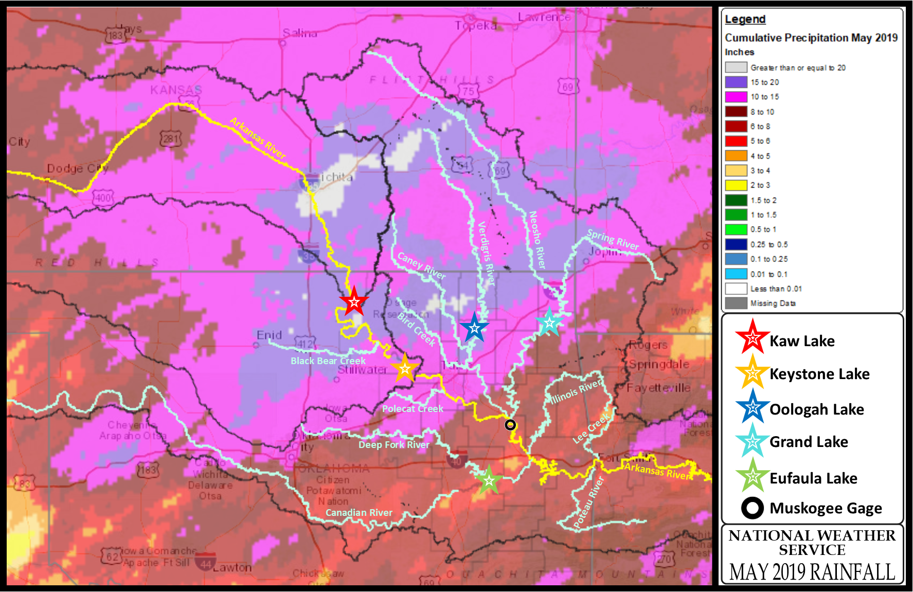 May 2019 rainfall map