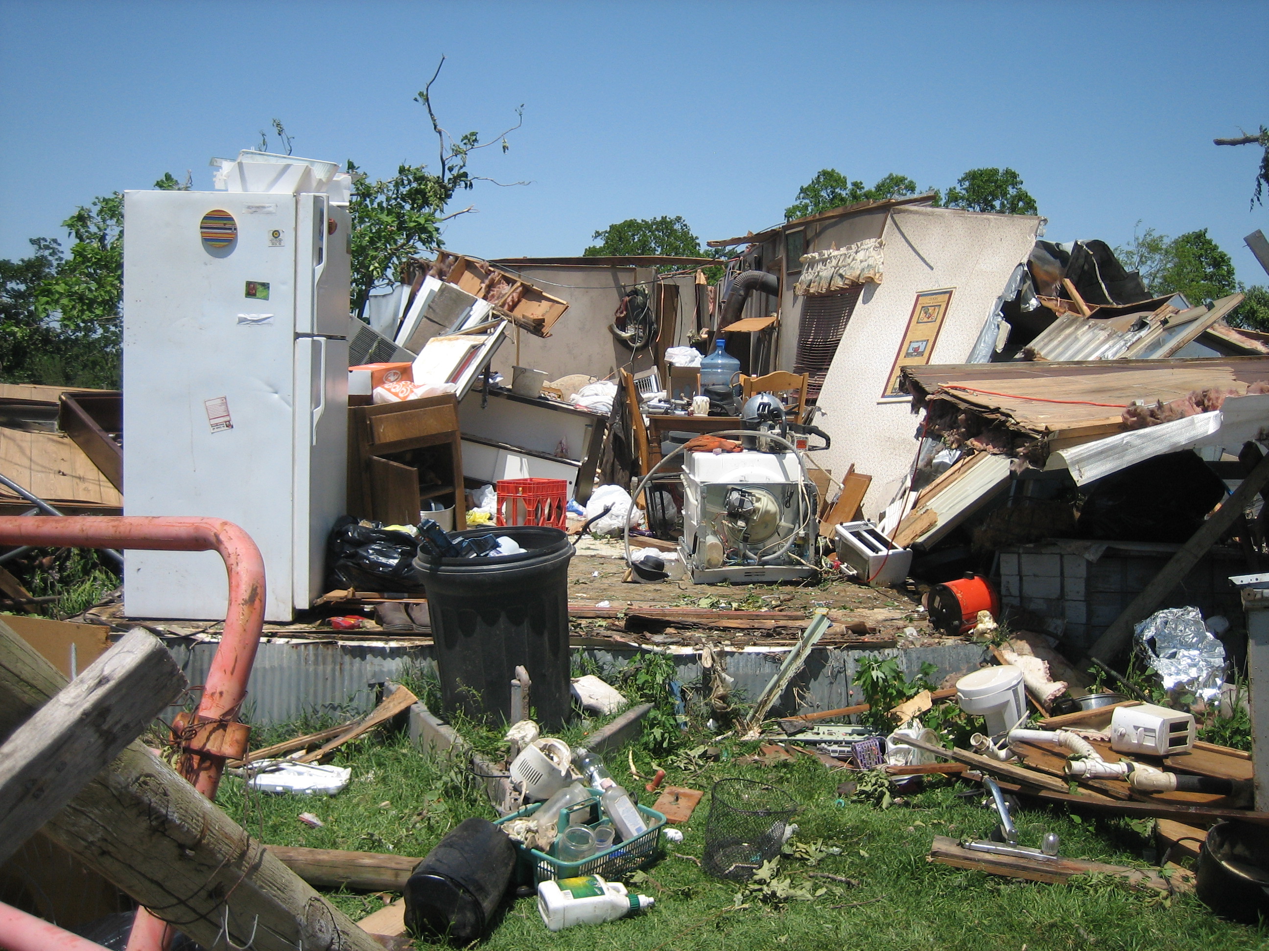 Hartshorne tornado damage image